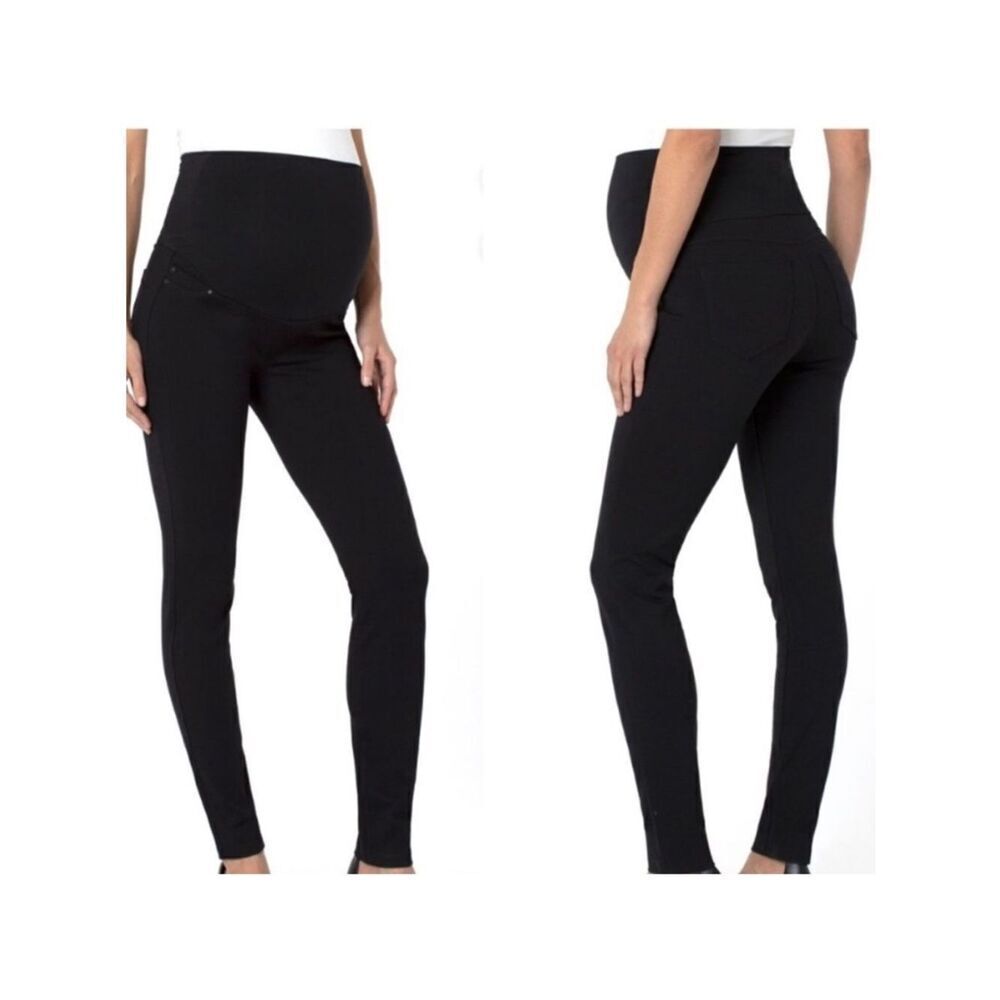 Maternity Leggings NEW Stretch Jeans Liverpool Pockets Black Size 4/27
